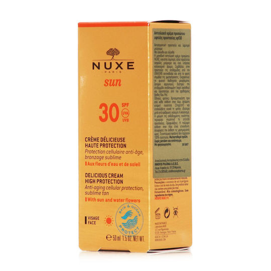 Nuxe Sun Delicious Cremă De Față Solară Waterproof SPF30 50ml
