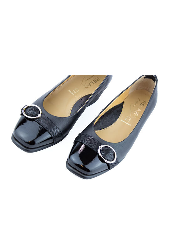 Relax Anatomic Anatomic Leather Black Heels