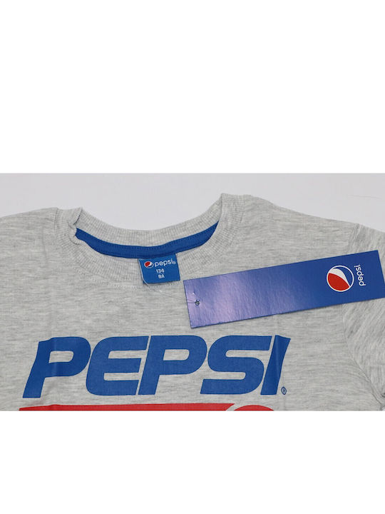 Kinderhemd Langarm grau Pepsi