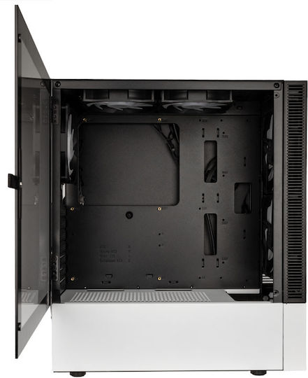 Kolink Observatory MX Mesh ARGB Gaming Midi Tower Computer Case with Side Window Black / White