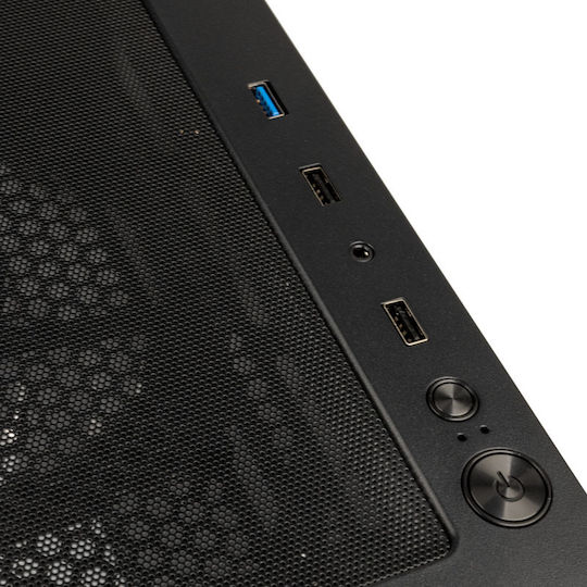 Kolink Observatory MX Mesh ARGB Gaming Midi Tower Computer Case with Side Window Black / White