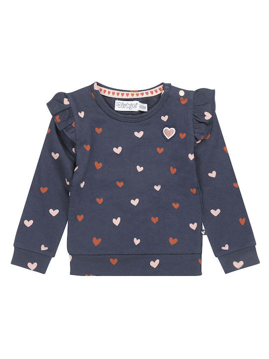 Dirkje Kids Blouse Long Sleeve Blue