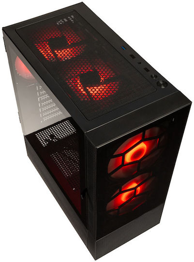Kolink Observatory MX Glass ARGB Gaming Midi Tower Κουτί Υπολογιστή με Πλαϊνό Παράθυρο Μαύρο