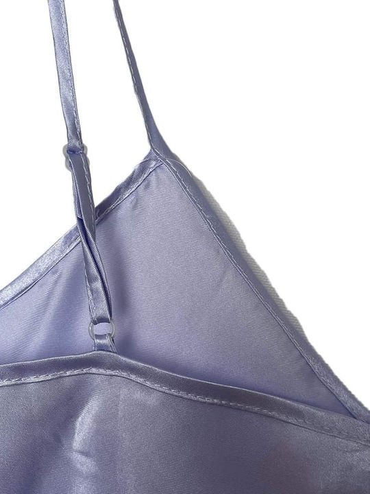 Topaki De iarnă Satin Cămașă de noapte pentru Femei Pastel Purple