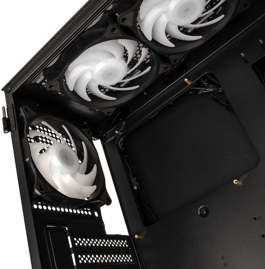 Kolink Observatory MX Glass ARGB Gaming Midi Tower Computer Case with Side Window Black / White