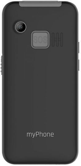 MyPhone Halo 3 Dual SIM Κινητό με Μεγάλα Κουμπιά (Αγγλικό) Μαύρο