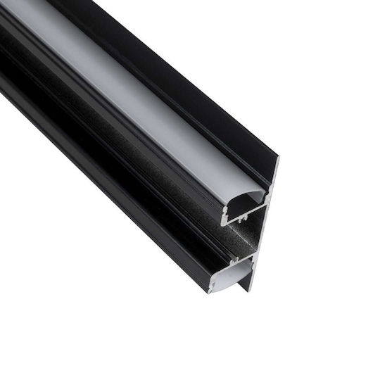 GloboStar Hanging Aluminum Profile for LED Strip with Opal Cover 300cm
