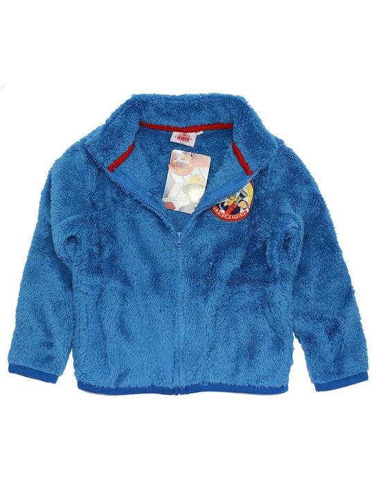 Kinder-Strickjacke Blau Fireman Sam