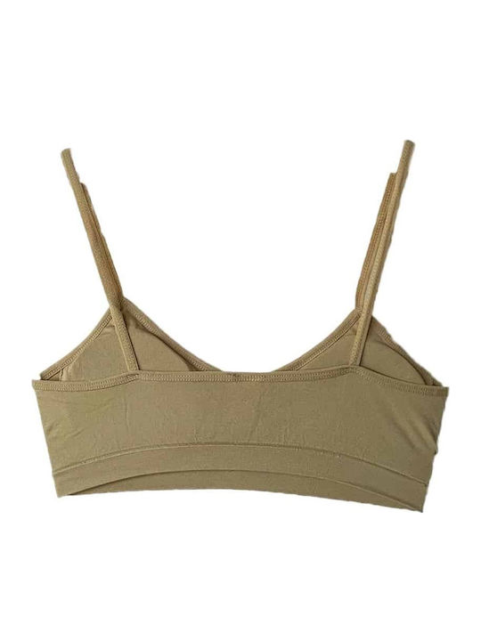 Women's Bra with Removable Padding Beige