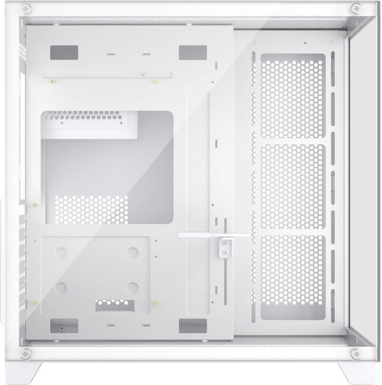 1STPLAYER Megaview MV8-TP Gaming Midi Tower Κουτί Υπολογιστή με Πλαϊνό Παράθυρο Λευκό