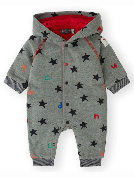 Canada House Baby Bodysuit Set for Outing Gray