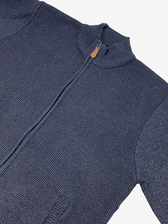 Lexton Men's Cardigan Dark blue melange.