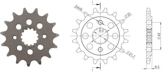 Supersprox Pinion față