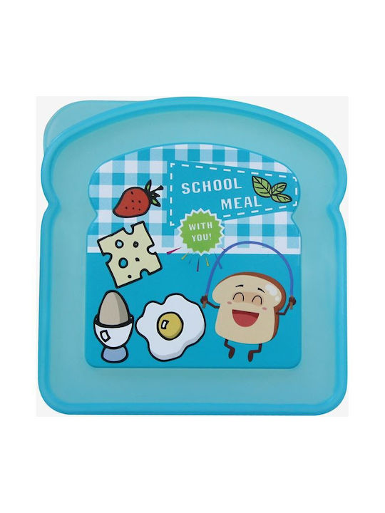 Plastic Lunch Box Blue