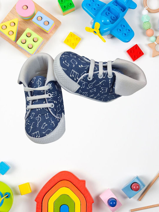 Βρεφικά Sneakers Αγκαλιάς Μπλε