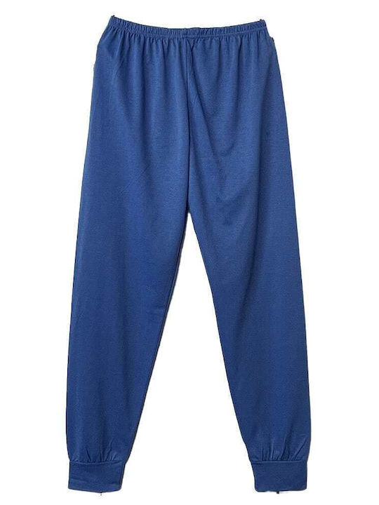 Topaki De iarnă Pijama de bărbați Din bumbac BLUE