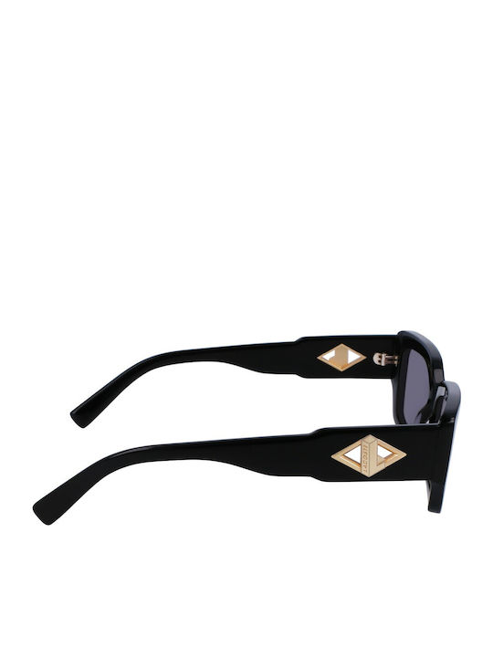 Lacoste Sunglasses Μαύρα with Acetate Frame & Gray Lens Lacoste Sunglasses Μαύρα with Acetate Frame & Gray Lens