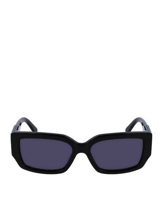 Lacoste Women's Sunglasses with Black Plastic Frame and Gray Lens L6021S-001