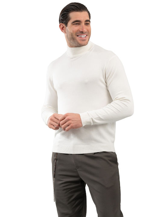 Vittorio Artist Vittorio Men's Long Sleeve Sweater White