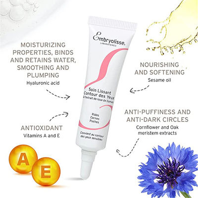 Embryolisse Anti-Age Hidratantă & Anti-îmbătrânire Cremă Pentru Ochi împotriva pentru Cearcăne cu Acid Hialuronic 15ml