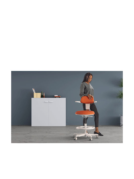 Σκαμπό Γραφείου Nec Orange 53x55x83.5cm
