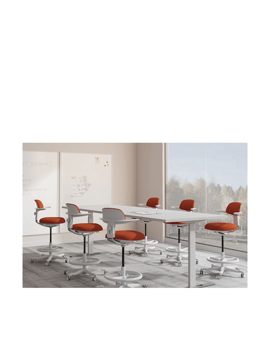 Σκαμπό Γραφείου Nec Orange 53x55x83.5cm