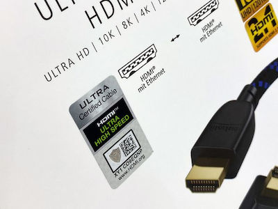 Inakustik HDMI 2.1 Kabel HDMI-Stecker - HDMI-Stecker 3m Gold