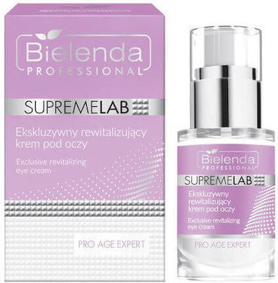 Bielenda Supremelab Pro Age Expert Hidratantă & Anti-îmbătrânire Cremă Pentru Ochi împotriva pentru Cearcăne cu Acid Hialuronic 15ml