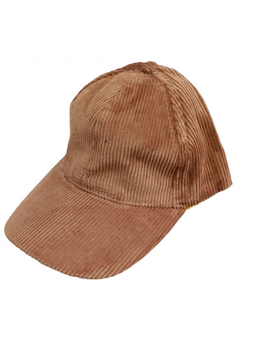 Afoi Giannakopouloi Fabric Men's Hat Corduroy Beige