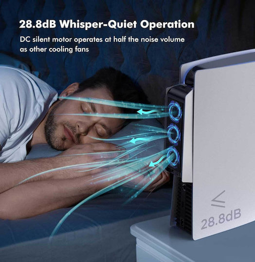 KIWIHOME DSP-829 Cooling System for PS5 in White color