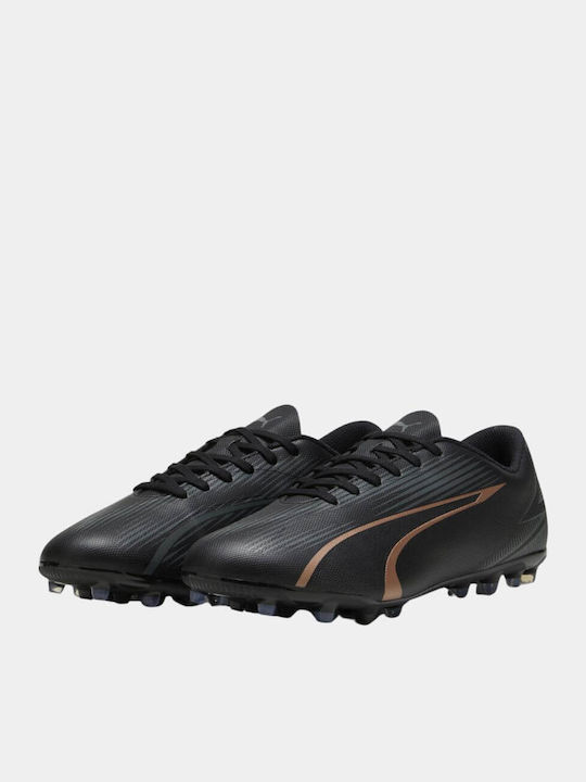 PUMA Ultra Play Ποδοσφαιρικά Παπούτσια με Τάπες MG Μαύρα