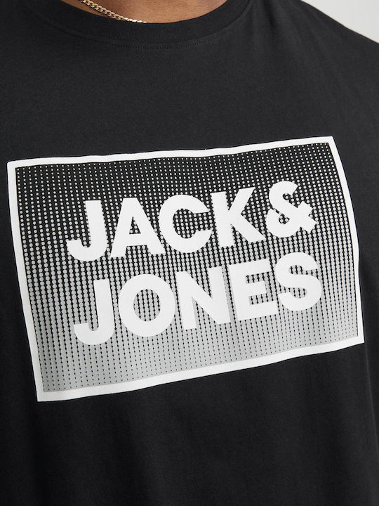 Jack & Jones Ανδρική Μπλούζα Κοντομάνικη Navy Μπλε