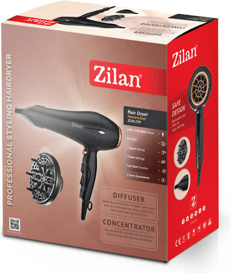 Zilan Πιστολάκι Μαλλιών με Φυσούνα 2200W