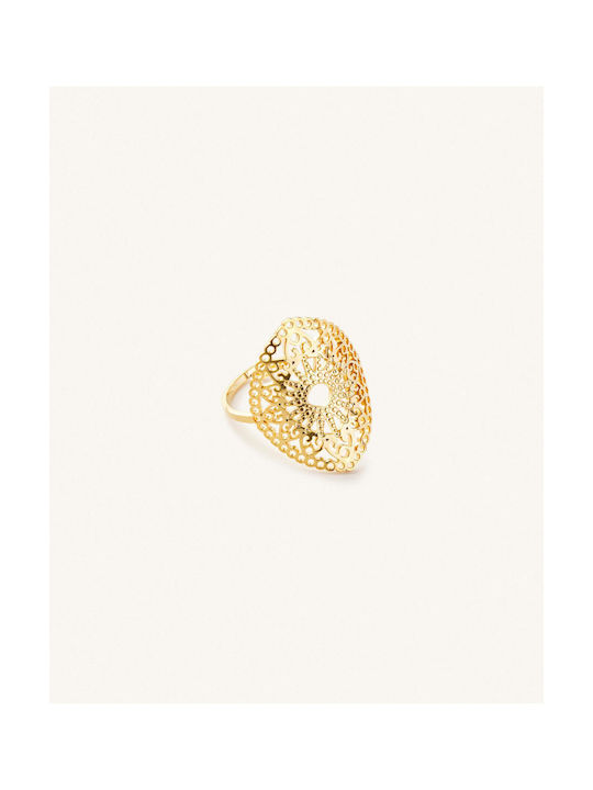 StanStefan Alaia Women's Ring from Steel Gold Plated