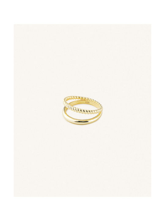 StanStefan Women's Gold Plated Silver Ring Sterling