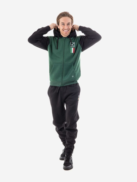 Givova Tuta Italia 101 Set Sweatpants with Rubber Green / Black