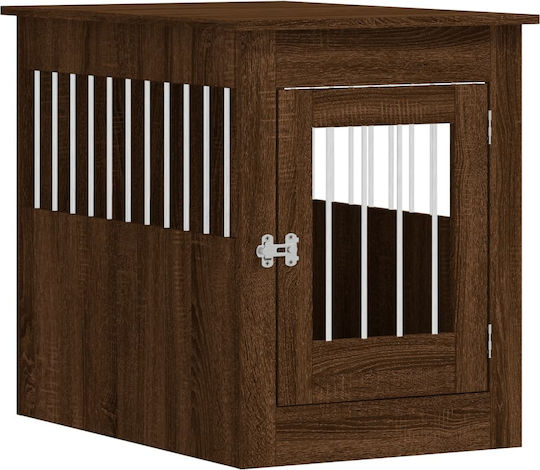 vidaXL Dog House Outdoor Brown 55x80x68cm