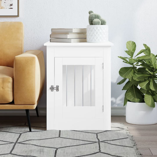 vidaXL Dog House Outdoor White 55x80x68cm