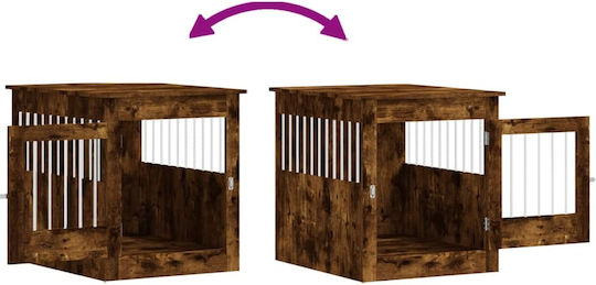 vidaXL Dog House Outdoor Brown 64.5x80x71cm