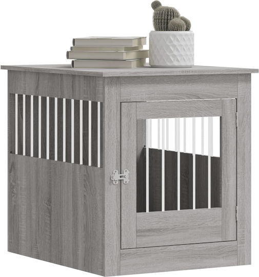 vidaXL Dog House Wooden Outdoor Gray 64.5x80x71cm