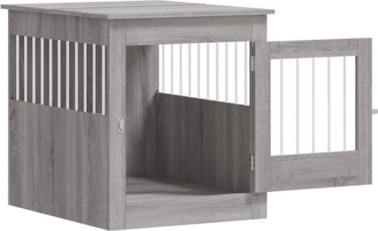 vidaXL Dog House Wooden Outdoor Gray 64.5x80x71cm