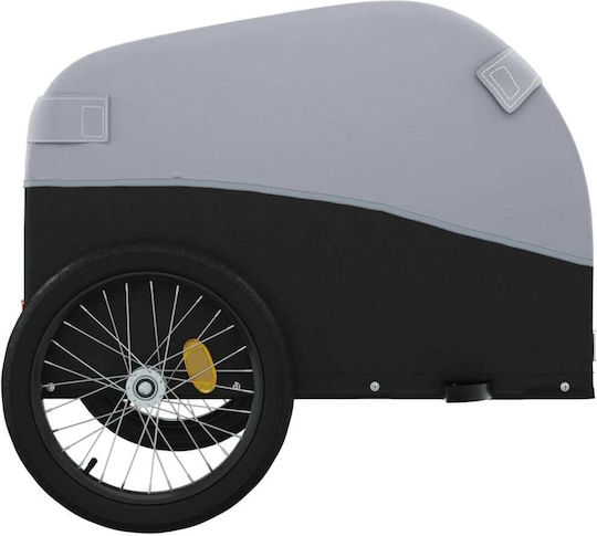Vidaxl Bicycle Trailer Black Gray 45 Kg Iron