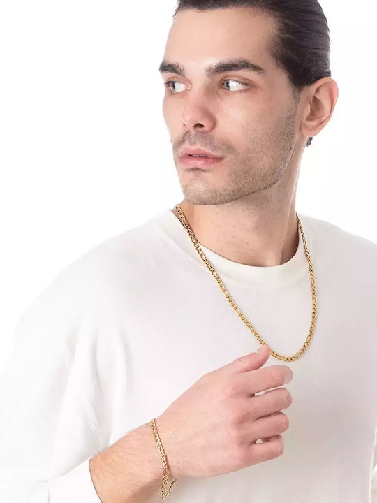 Oxzen Bărbătească Lanț Gât din Oțel Inoxidabil Subțire Grosime 5.5mm Oxzen Bărbătească Lanț Gât din Oțel Inoxidabil Subțire Grosime 5.5mm