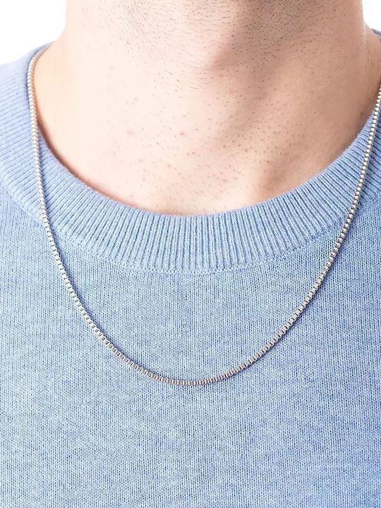 Oxzen Chain Neck made of Stainless Steel Thin Thickness 2mm and Length 55cm