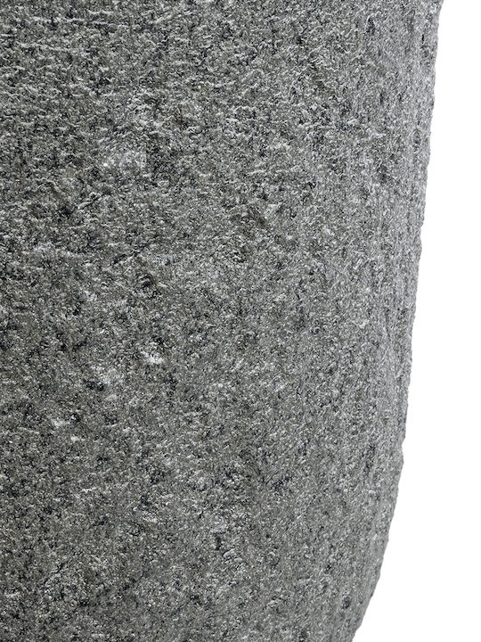 GloboStar Artificial Garden Erice Planter Polyester Gray with Stand 25x25x23cm.