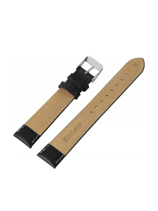 New Era Δερμάτινο Λουράκι Μαύρο 24mm