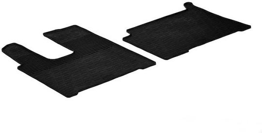 Auto Gs Front Mats 2pcs for Mercedes-Benz Actros Black