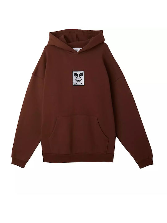 Obey Extra Heavy Men's Sweatshirt with Hood Sepia