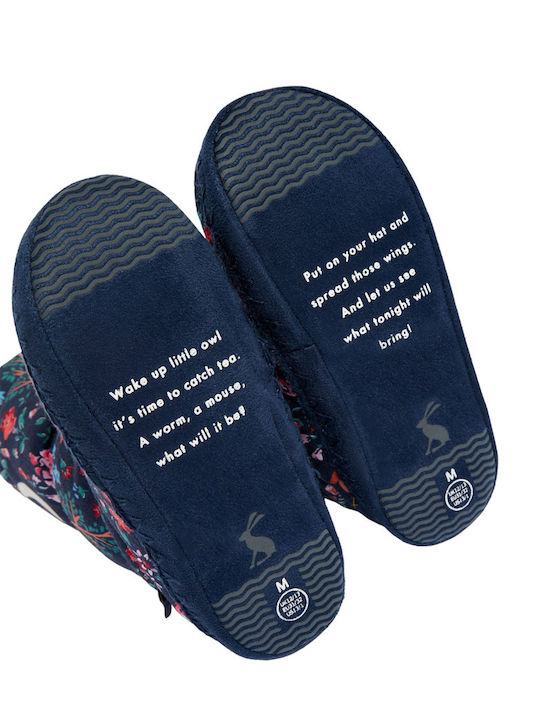 Joules Kids Slippers Boots Navy Blue