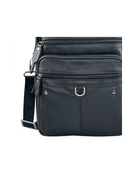 Leather Men's Bag Shoulder / Crossbody Black